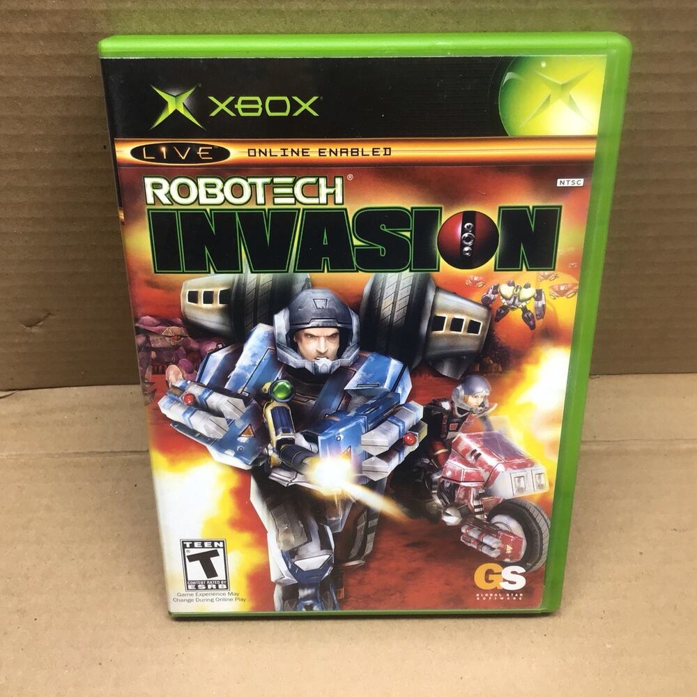Robotech Invasion Microsoft Xbox 2004 CIB with Manual Original Black Label
